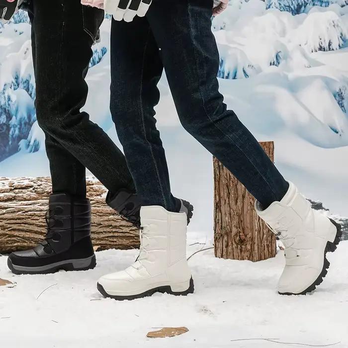 Nouvelles chaussures d'hiver pour hommes bottes chaudes en peluche