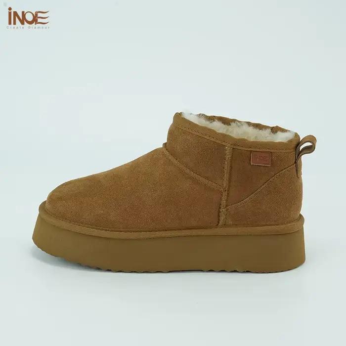 INOE Bottes de neige d'hiver pour femme