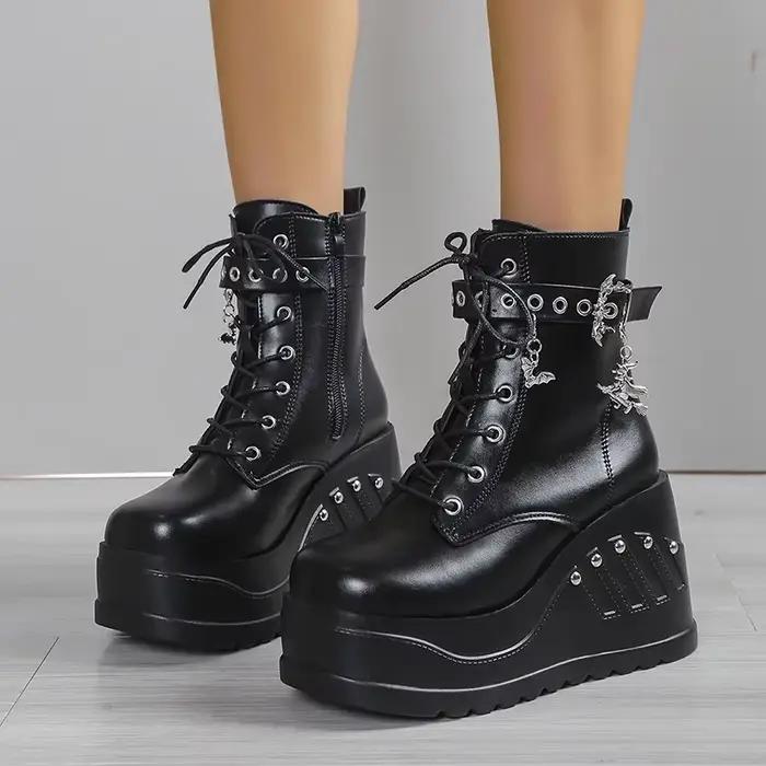 Bottines à Talons Plateforme pour Femme