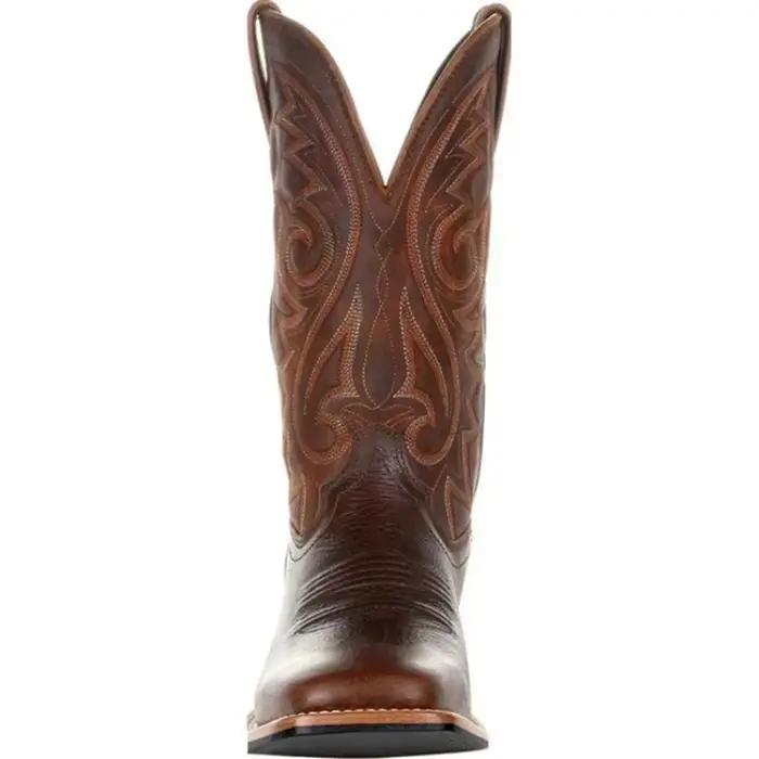 Bottes Western en cuir faites à la main pour hommes et femmes