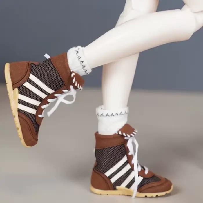 Chaussures de poupée BJD pour poupée 1/4, chaussures hautes décontractées à lacets, accessoires de poupée, cadeau DIY