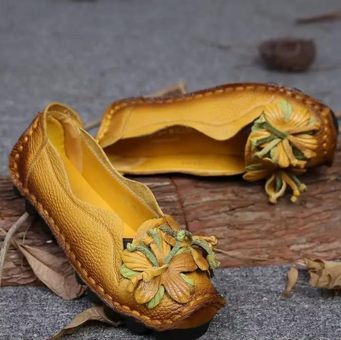 Chaussures rétro plates pour femmes