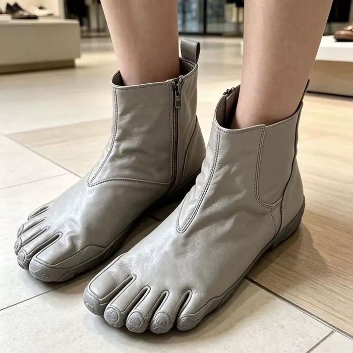 Bottes en cuir pour femmes, chaussures de randonnée professionnelles, baskets montantes décontractées pour femmes, chaussures tout-terrain, chaussures d'escalade.