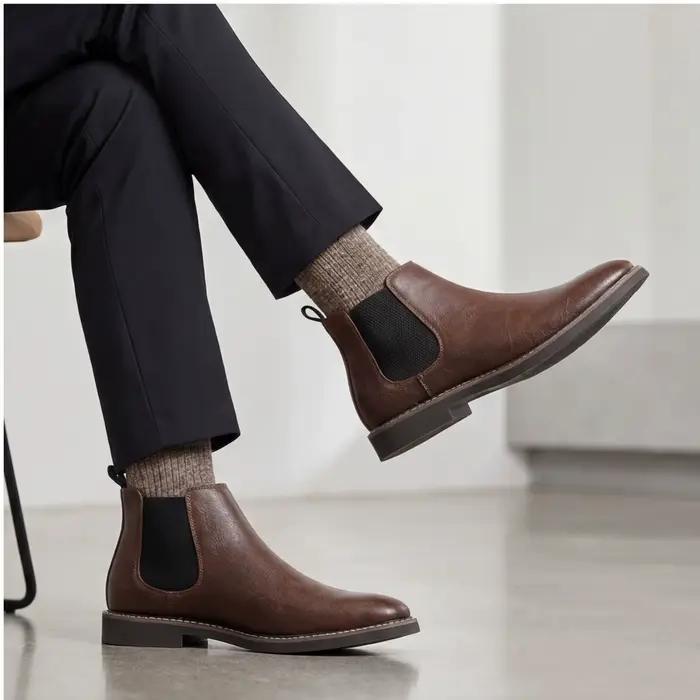 Bottes rétro confortables pour hommes, marque de mode, 2024, 40-46