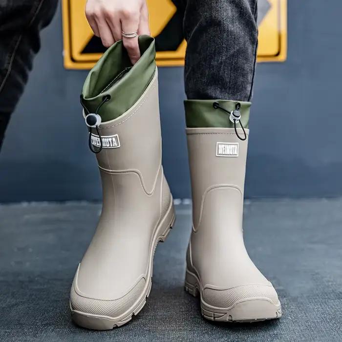 Bottes de pluie de pêche imperméables légères pour hommes