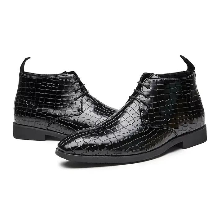 Bottines Chelsea à lacets pour hommes