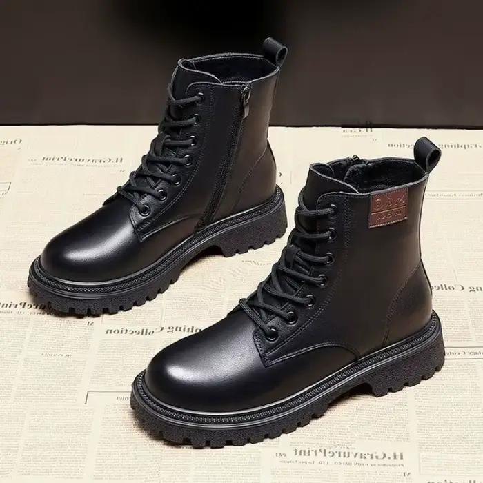 Bottines pour femmes à bout rond