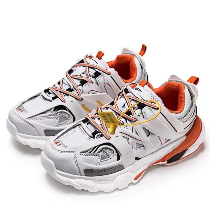 Marque Design noir gris femmes baskets mode nouveaux hommes grosses
