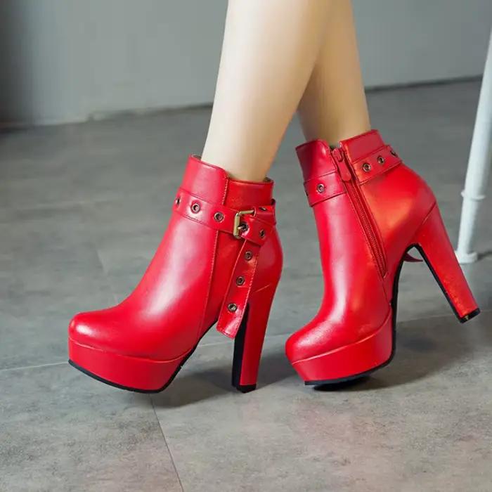 Bottes punk ORCHA LISA pour hommes talons hauts plateforme cuir PU ajustement confortable pour hiver concerts et soirées punk