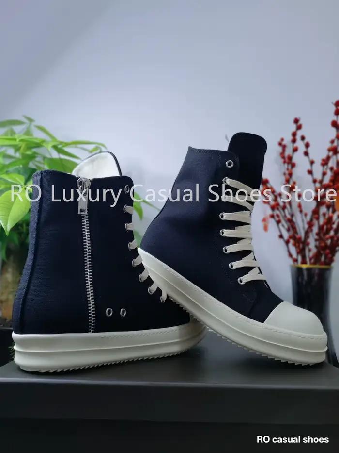 Bottes en toile noires au design classique Ro