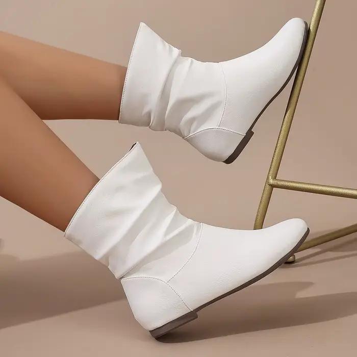 Bottes courtes femme blanc nouvelles