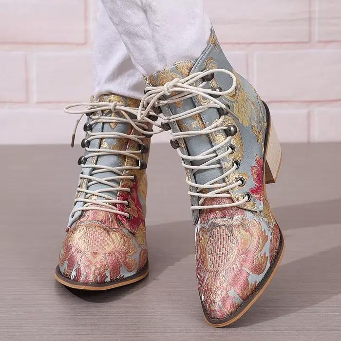 Bottines à bout pointu pour femmes
