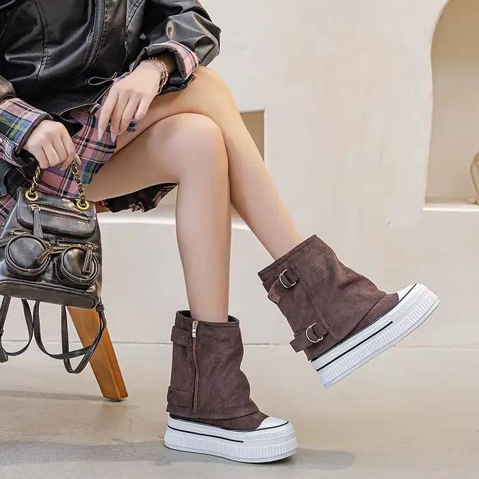 Heigeht – bottes à talons hauts pour femme, chaussures de luxe, à la mode, Sexy, bottines d'hiver, escarpins de styliste élégants, 13cm, 2026