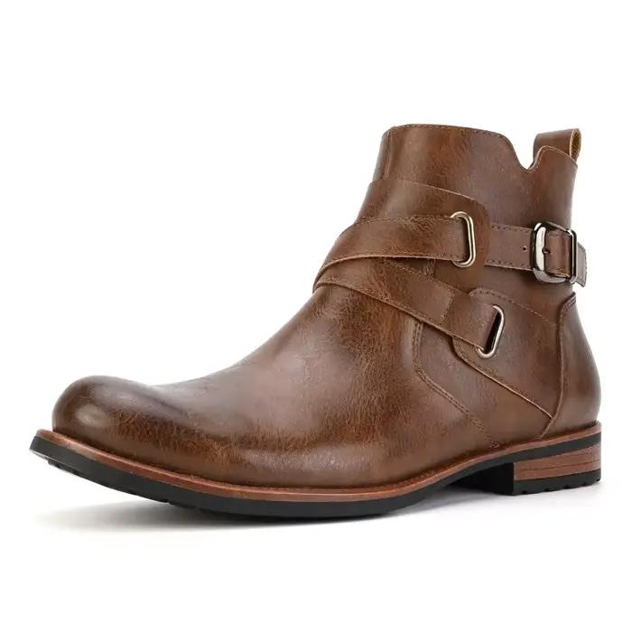 Hommes bottes de luxe en cuir britannique