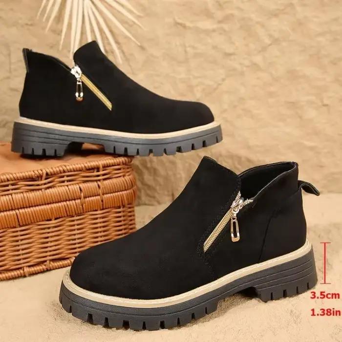 Bottines à fermeture éclair pour femmes