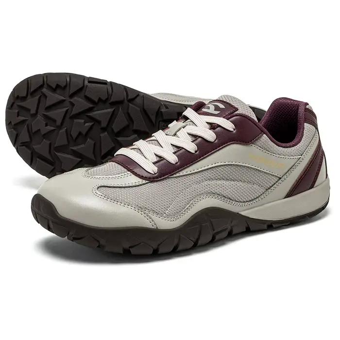 HOBIBEAR pieds nus chaussures de randonnée unisexe large largeur Trail course baskets zéro goutte en cuir artificiel rétro chaussures de marche