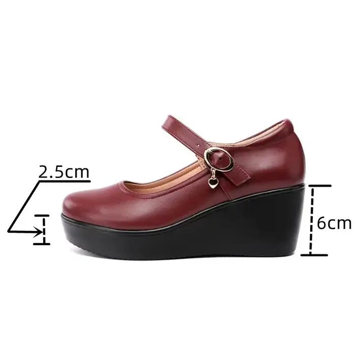 Chaussures à plateforme avec boucle de cheville pour femmes
