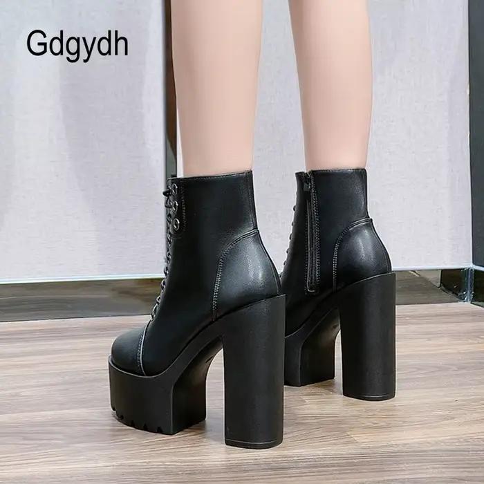 Bottines de performance sur scène talons hauts plateforme épaisse pour femmes printemps automne ocassions spéciales style de rue élégantes à offrir