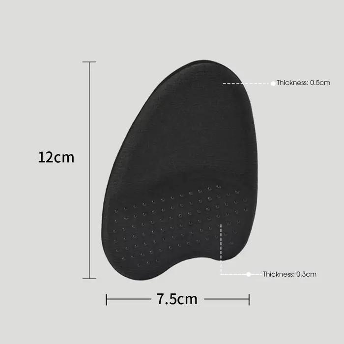 Coussinet pour l'avant-pied pour femmes, semelles intérieures demi-taille, semelle antidérapante, respirantes, absorbant la sueur, pour chaussures