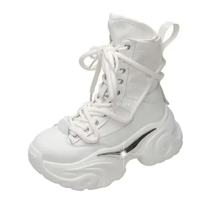 Bottes à plateforme rose pour femmes