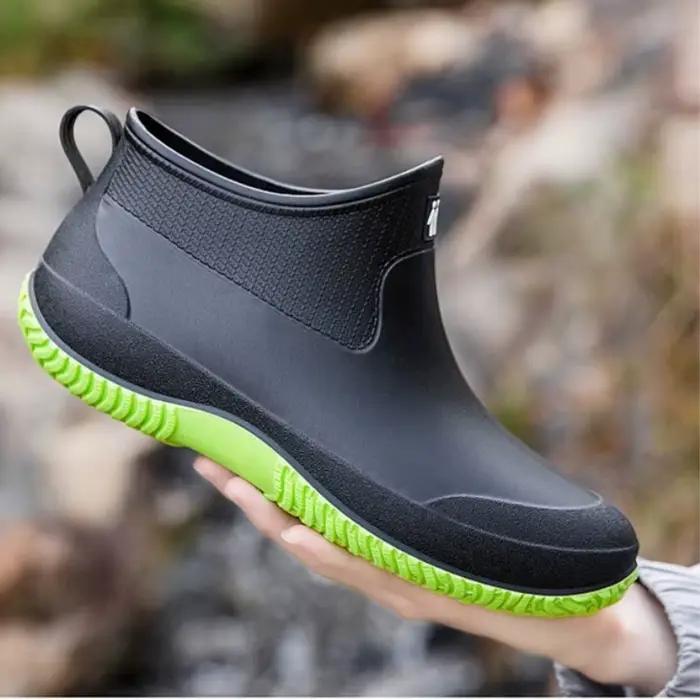 Bottines de pluie résistantes à l'usure, antidérapantes pour femmes, adaptées aux randonnées et aux activités de plein air, été