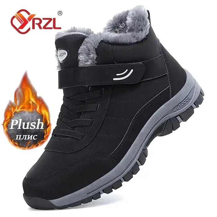 YRZL bottes de neige imperméables pour hommes baskets Super chaudes en peluche femmes