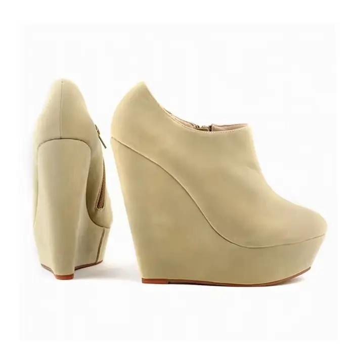 Bottes Compensées à Talons Hauts pour Femme