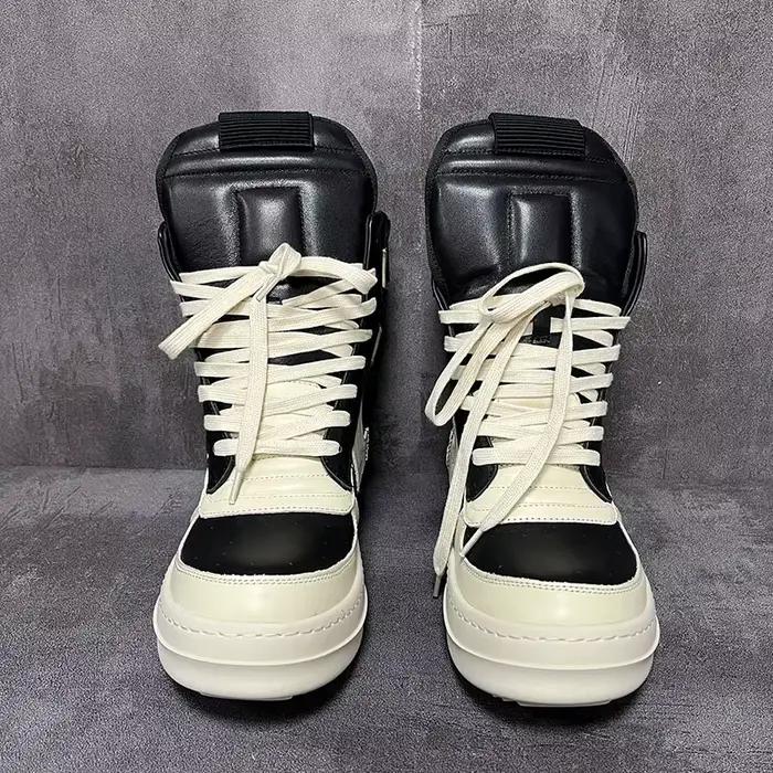 Bottes en cuir Qvah Owens style urbain pour hommes et femmes mi-mollet talon haut automne printemps ocasions spéciales