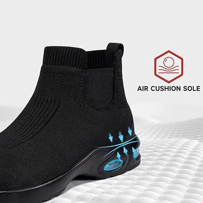 LARNMERN-Chaussures Parker en Acier pour Hommes et Femmes, Bottes de Travail à Degré d'Eau, Baskets de Sécurité Antidérapantes à Enfiler, Châle à Coussin d'Air Industriel