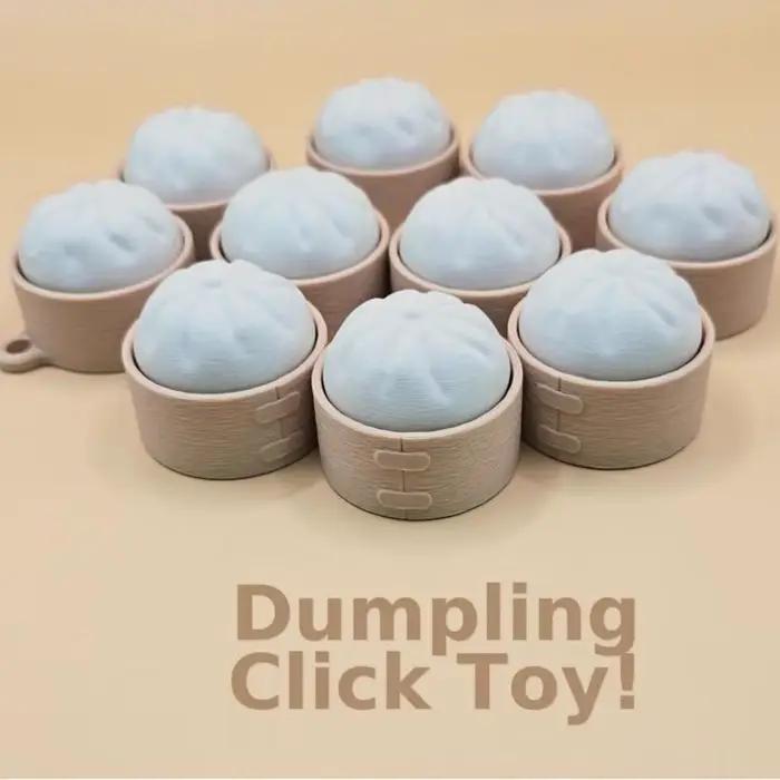 Fidget Clicker Adorable Design Alimentaire Cartoon, Clic Satisfaisant, Petit Format, Anti-Stress pour la Poche
