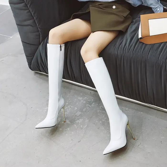Bottes hautes rouges Sexy pour femmes