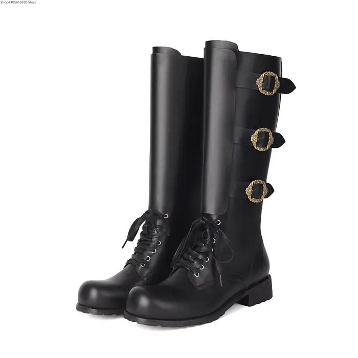 Bottes de chevalier rétro médiéval européennes pour hommes, nouvelle collection 2026, pour cosplay adulte, Halloween, bal masqué, scène, costume de fantaisie