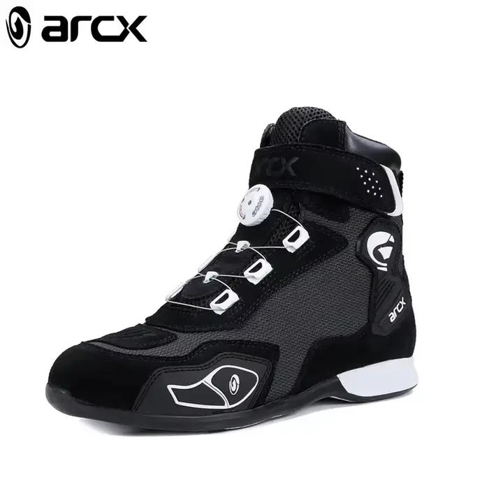 ARCX – bottes de protection noires pour moto