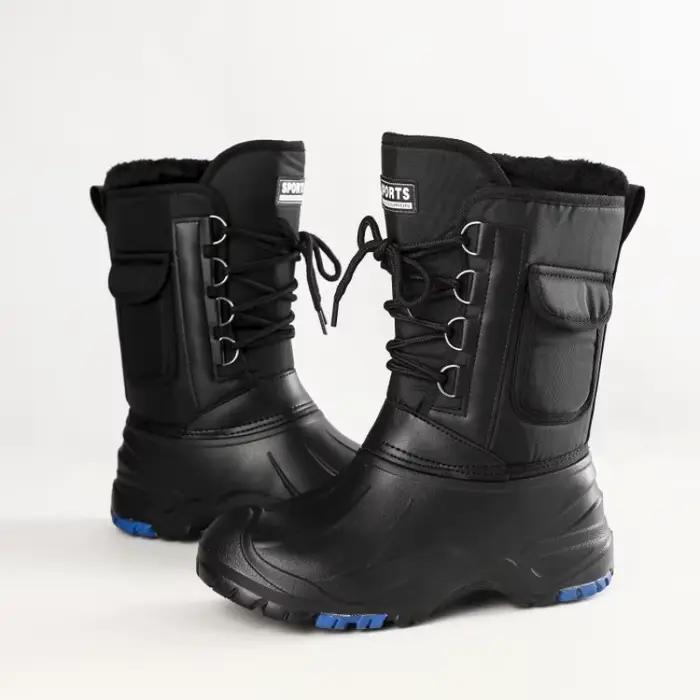 Bottes de neige chaudes à la mode pour hommes