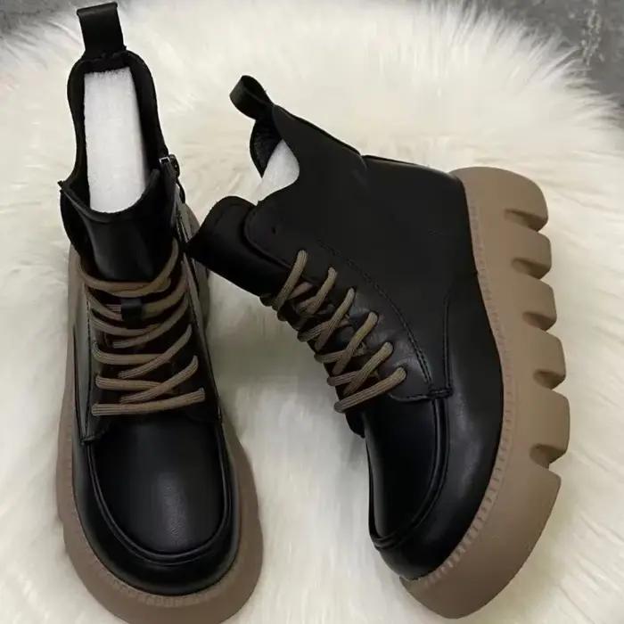 Bottines courtes rétro polyvalentes pour femmes