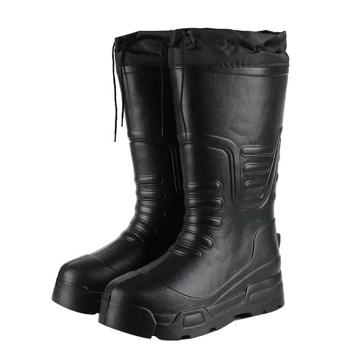 Chaussures de mode imperméables pour hommes bottes hautes bottes en caoutchouc chaussures de pluie pour adultes mâle mi travail sécurité chaussure en Pvc pour homme botas para hombre