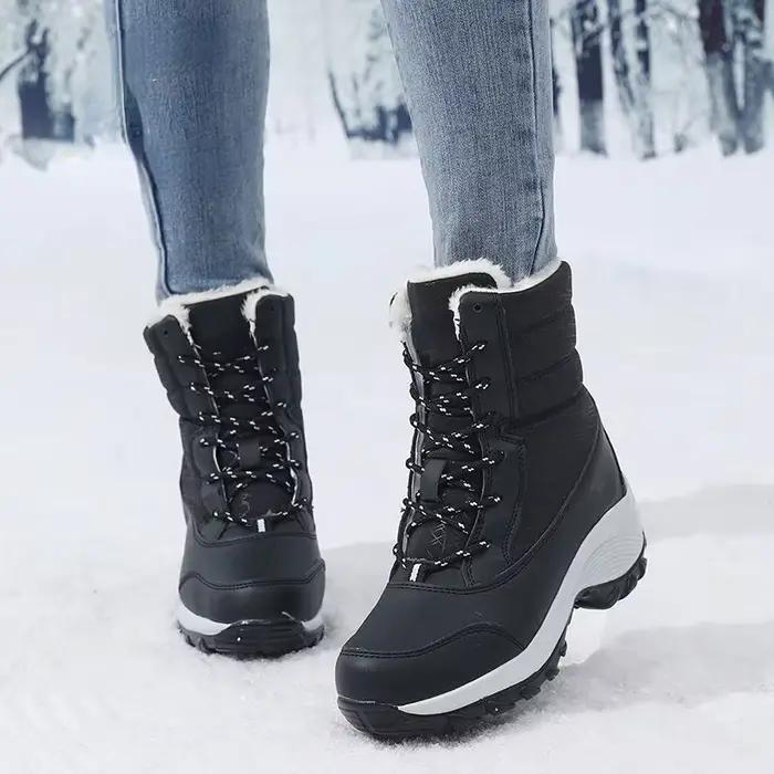 Bottines à plateforme épaisse pour femme