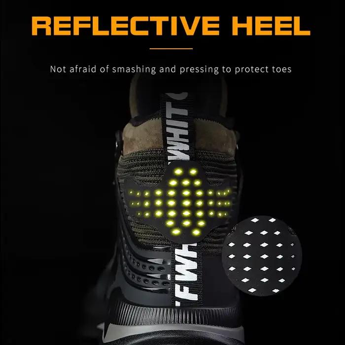 Chaussures de sécurité grande taille 37-50, bottes de sécurité de travail indestructibles pour hommes, baskets de travail à bout en acier, bottes de travail, Protection légère