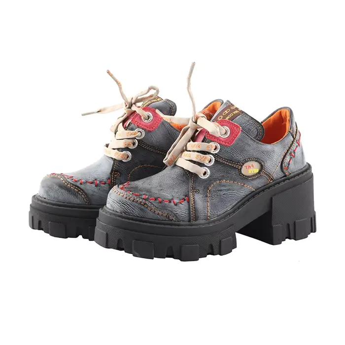 TMA EYES Chaussures en cuir massif pour femme