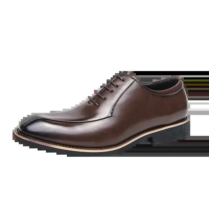 Chaussures Oxford en cuir verni à lacets pour hommes, cuir verni, robe de mariée formelle, zone de créateur, chaussures de luxe, nouveau