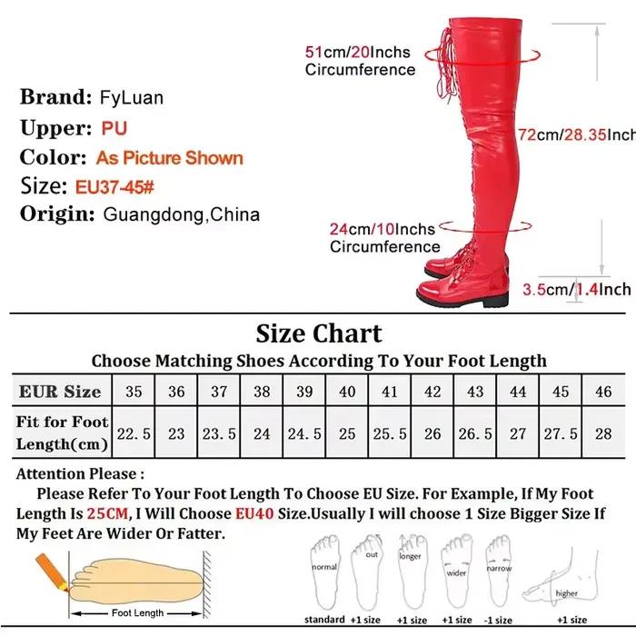 Bottes élastiques au dessus du genou pour femmes, talons épais de 2026 CM, longues, cuissardes hautes à lacets, chaussures de chevalier, automne hiver, 3.5