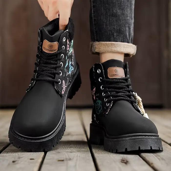 Bottes pour hommes quatre saisons classiques grosse tête