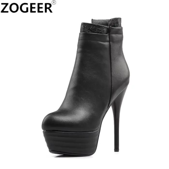 Bottines à plateforme de styliste pour femmes