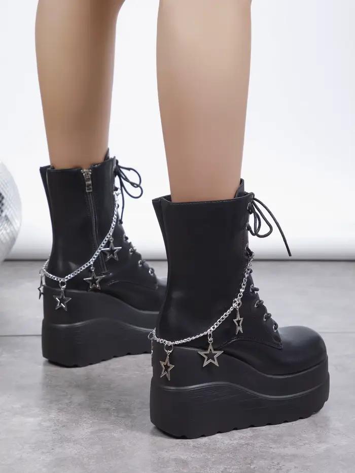 Bottines courtes compensées en denim pour femmes, style coréen, talons élevés, confort moderne, idéales pour printemps et automne, accessoires de mode pour femmes