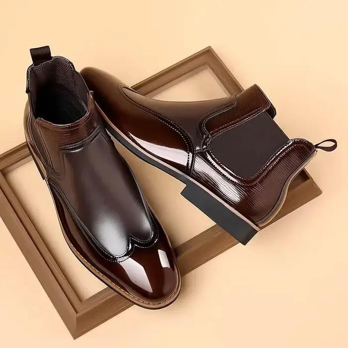 Bottes de luxe rétro pour hommes