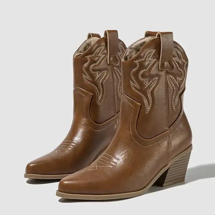 Bottines de Cowboy de Style occidental pour femmes