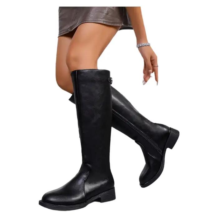 Bottes longues amincissantes à tige haute