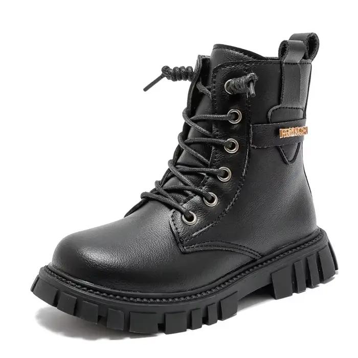 Bottes de neige polyvalentes pour filles, bottes courtes princesse pour enfants, semelle optique, bottes de rinçage pour filles, douces et chics, nouvelle mode, automne et hiver 2024