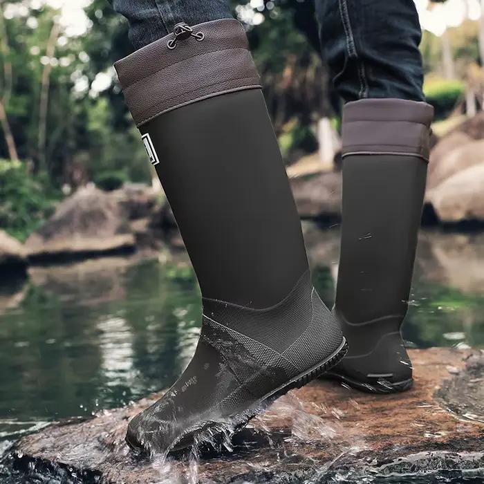 Bottes de pluie Bottes de pluie montantes à la mode pour vêtements d'extérieur