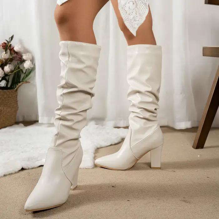 Printemps automne femmes bottes hautes
